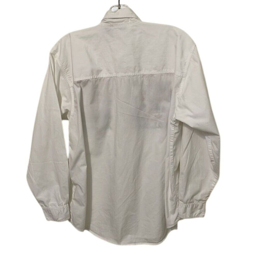 Erika & Company Vintage White Cotton Holiday Embroidered Shirt Womens Size Large - Picture 5 of 11